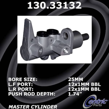 Centric Parts Premium Brake Master Cylinder, 130.33132 130.33132